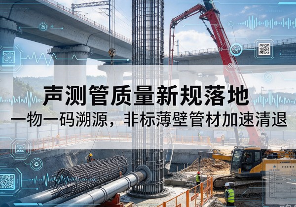 六盘水声测管质量新规落地，一物一码溯源，非标薄壁管材加速清退