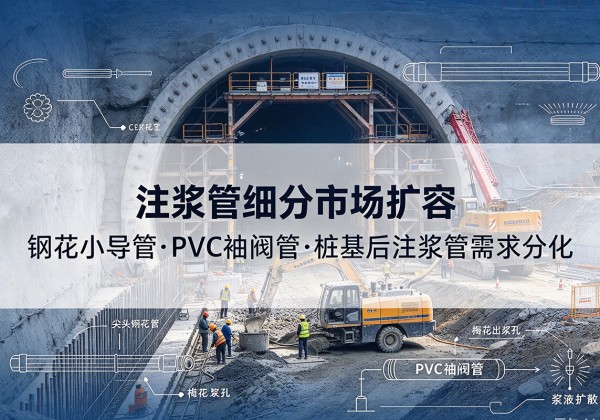 六盘水注浆管细分市场扩容，隧道钢花小导管、PVC 袖阀管、桩基后注浆管需求分化